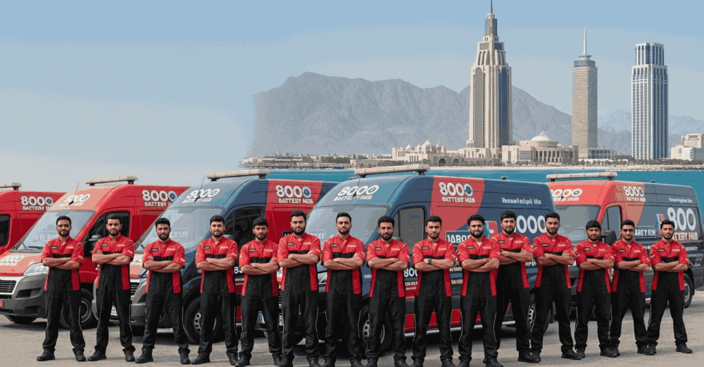 Trained mobile technicians across Ras Al Khaimah for fast car battery replacement services UAE