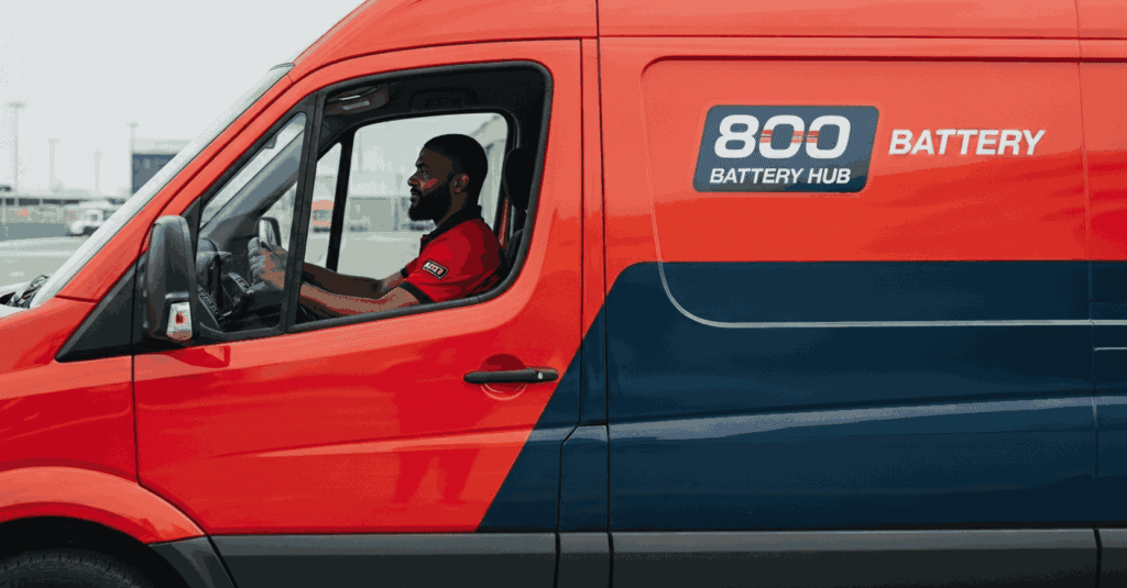 Fast average response time of 20 to 15-20 minutes for on-site car battery service in Dubai