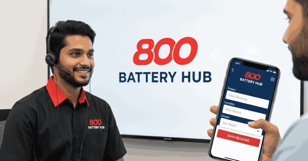 Call or book online for at-home car battery replacement service in UAE