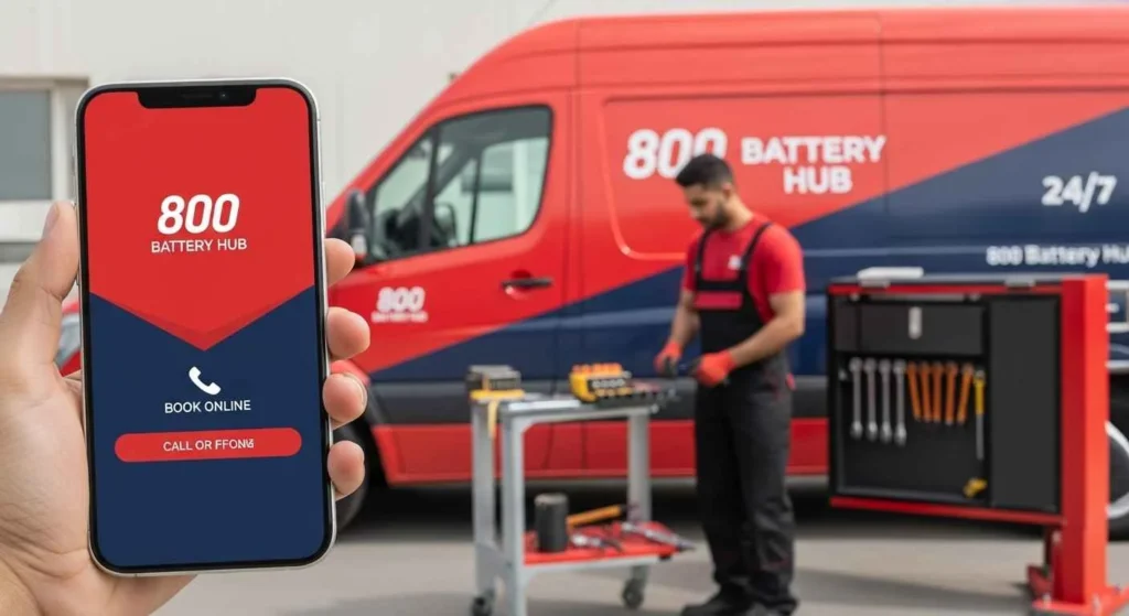 Call us or book online service for your dead car battery replacement