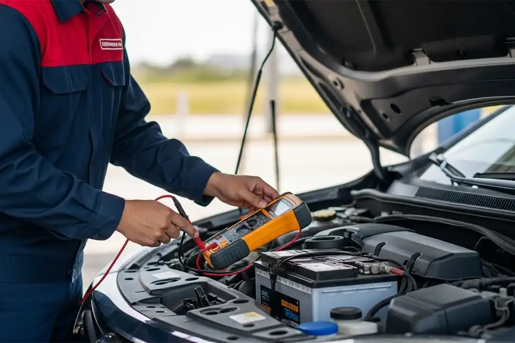 System diagnostics performed to ensure proper battery function