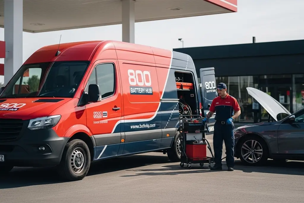 Mobile car battery replacement service in UAE