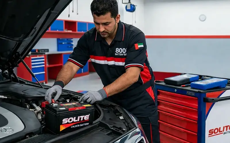 24/7 emergency battery replacement service with quick arrival and system testing
