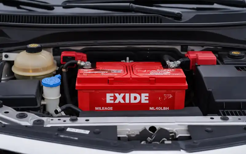 Exide battery installation