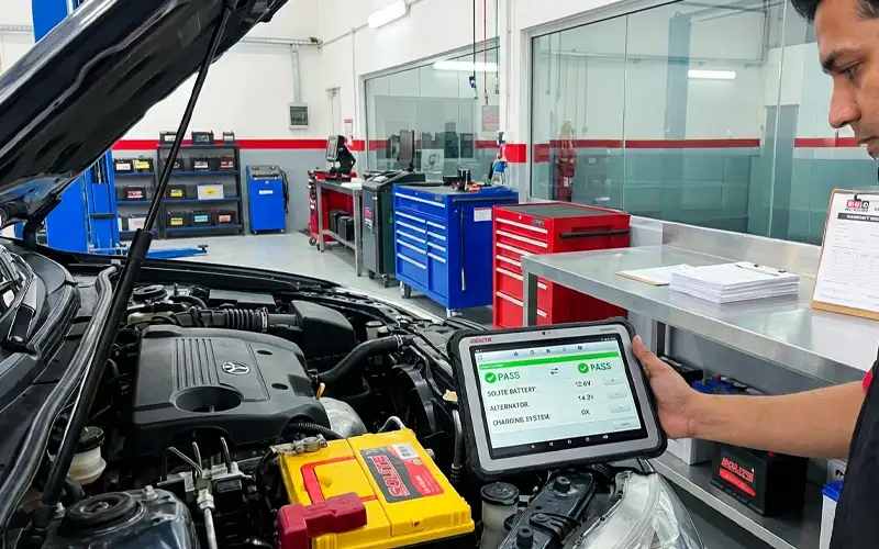 Technician verifies the system, registers warranty, and completes necessary documentation for your new battery